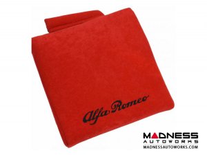 Seat Cushion - Red w/ Alfa Romeo Logo in Black Seat Cushion - Red w/ Alfa Romeo Logo in Black